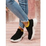 Womens Slip on Walking Shoes Lightweight Breathable Comfort Sock Shoe Non-Slip Tennis Running Sneakers