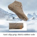 Winter Barefoot Boots Women Men Hiking Boots, Waterproof Warm Hike Barefoot Shoes, Non-Slip Zero Drop Snow Shoes, Fur Lined Wide Toe Walking Outdoor Footwear
