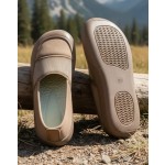 Women's Wide Toe Box Shoes,Barefoot Feel Flats, Slip-On Sneakers for Comfortable Walking and Running,Stylish & Durable Sport Shoes Brown