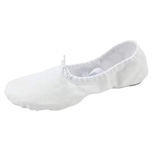 missfiona Women Canvas Ballet Slippers Dance Shoes Adult Practice Yoga Flat Belly Shoes