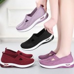 Women Footwear Orthopedic Sneakers Woven Breathable Running Shoes Arch Support Walking Shoes Soft Sole Shoes Cloud Slide Orthopedic