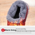 Womens Snow Boots Warm Fur Lined Ankle Booties Winter Waterproof Comfortable Barefoot Boots for Women Non Slip Arch Support Orthopedic Shoes Outdoor Slip On Lightweight Walking Shoes