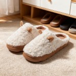 Warm Slippers for Women Womens Slide Slipper Shoes Cute Ears Comfortable Shoes for House Bedroom Indoor Winter