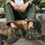 High-top Sports Canvas Camouflage Shoes Suitable for Outdoor Mountaineering and Hiking Training