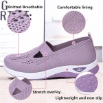 Women Footwear Orthopedic Sneakers Woven Breathable Running Shoes Arch Support Walking Shoes Soft Sole Shoes Cloud Slide Orthopedic