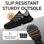 Steel Toe Shoes for Men Women Comfortable Lightweight Work Sneakers for Men Composite Toe Safety Sneakers Men's Slip Resistant Indestructable Construction Safety Shoes
